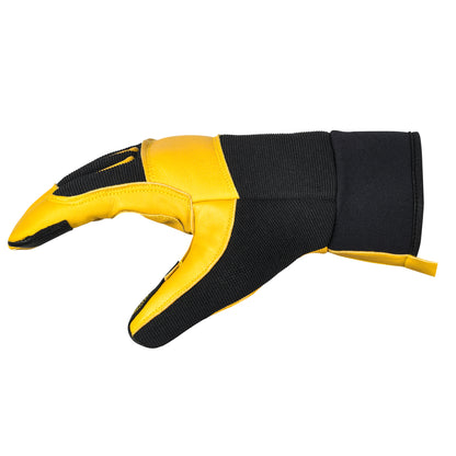 Discover the Ultra Guard Black and Yellow Safety Glove – a vibrant blend of unique style and robust protection. With well-padded, thick, and durable leather construction, this glove is your versatile companion for various work types. From gardening to DIY, labor to building, and ground work, experience comfort and strength in every task with Ultra Guard.